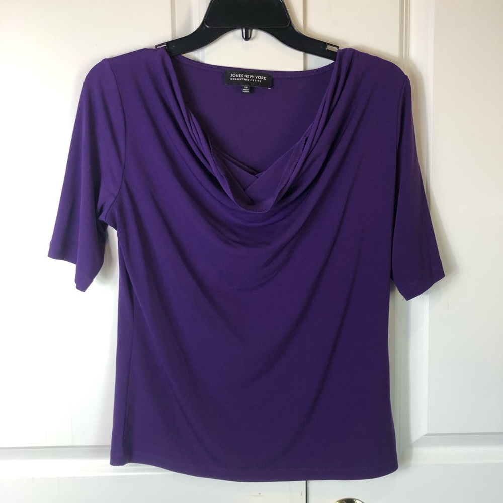 Jones New York Collection Purple Blouse